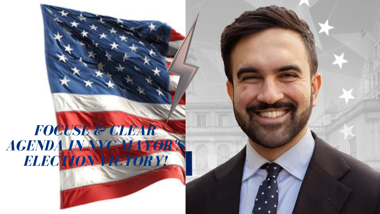 Focused and clear Agenda in New York mayor election